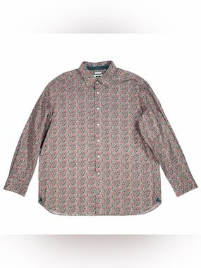 VTG Joseph Abboud Men’s Classic Fit Light Red Paisley L/S Button Up Shirt Sz XL